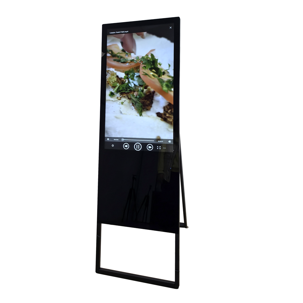 La señalización y las exhibiciones de Digitaces exhiben publicidad vertical interior del piso del LCD del quiosco elegante de 43 pulgadas
